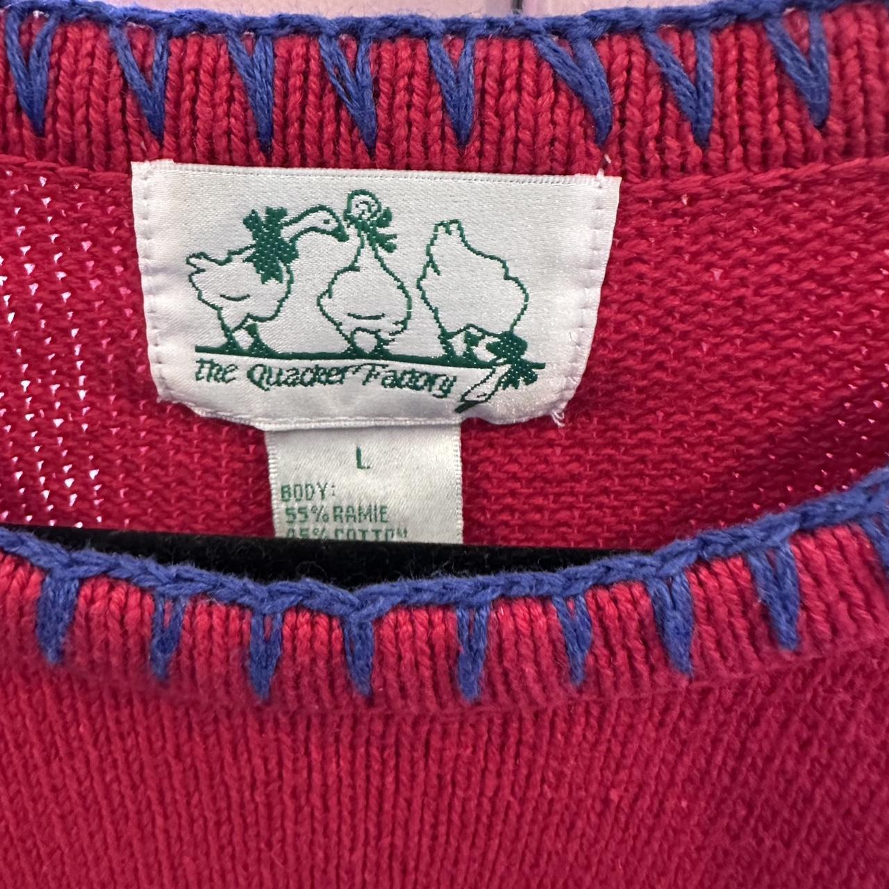 Quacker Factory Men's Sweater - Red/Multi - L – Q… - image 3