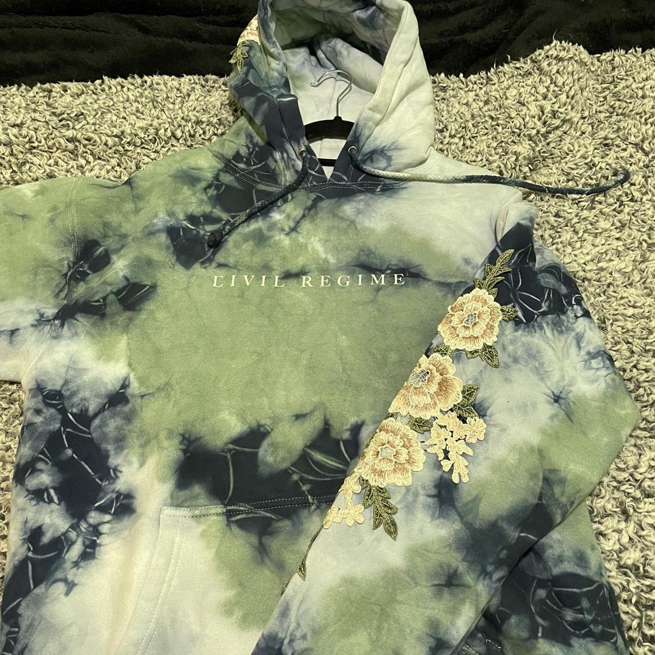 Civil Regime Marble Hoodie, Small but oversized.... Depop