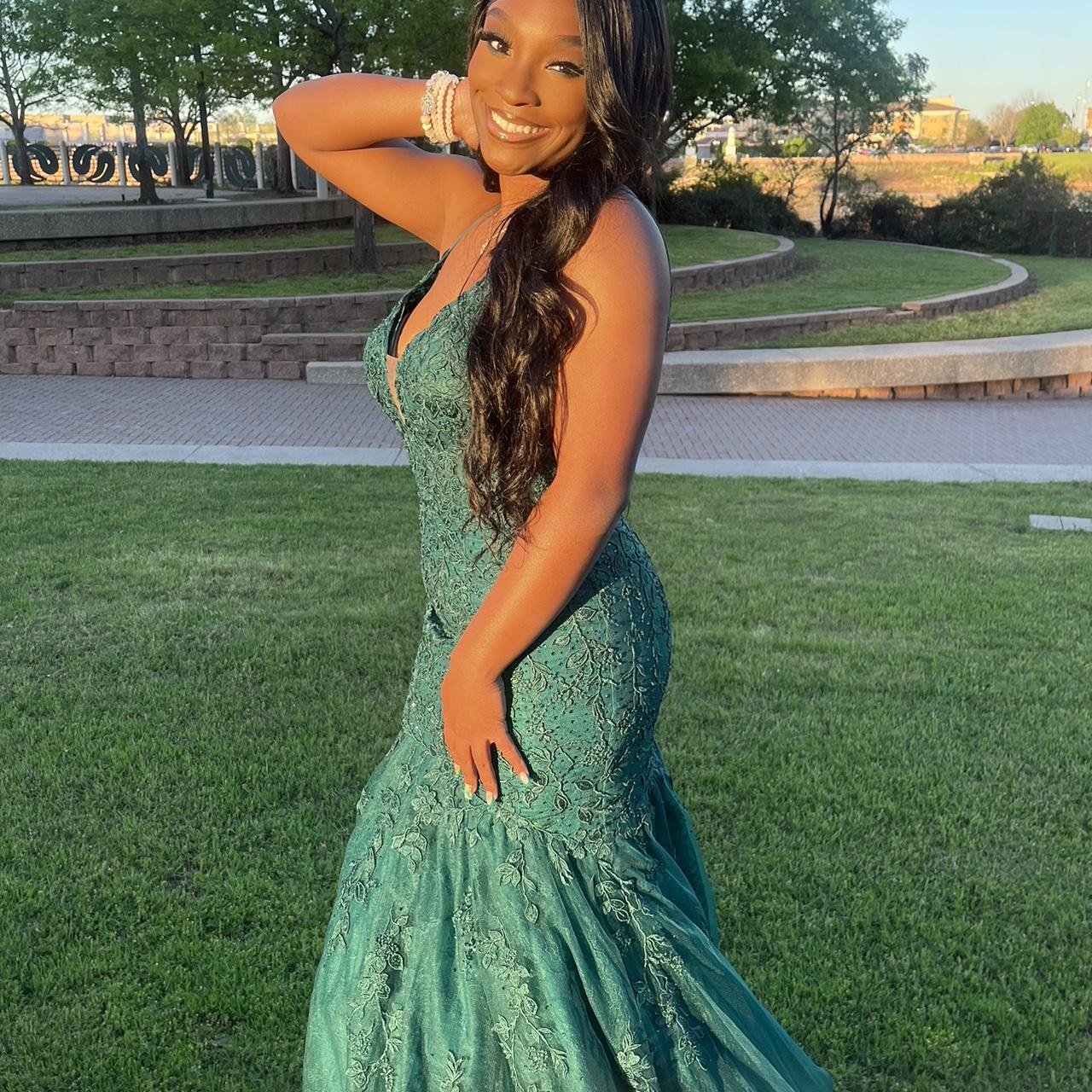 Sherri hill green dress online