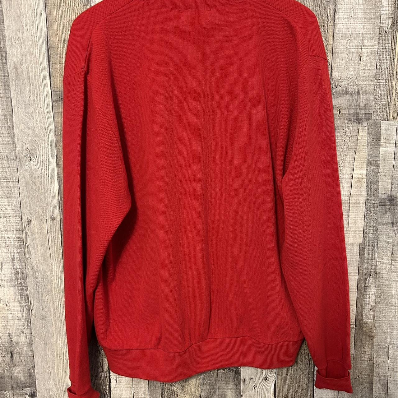 Vintage 1980’s Izod Cardigan Sweater Mens XL V-Neck... - Depop