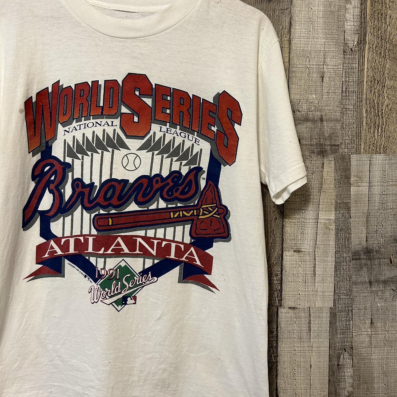 Vintage 1991 Braves National League Champions shirt - Depop