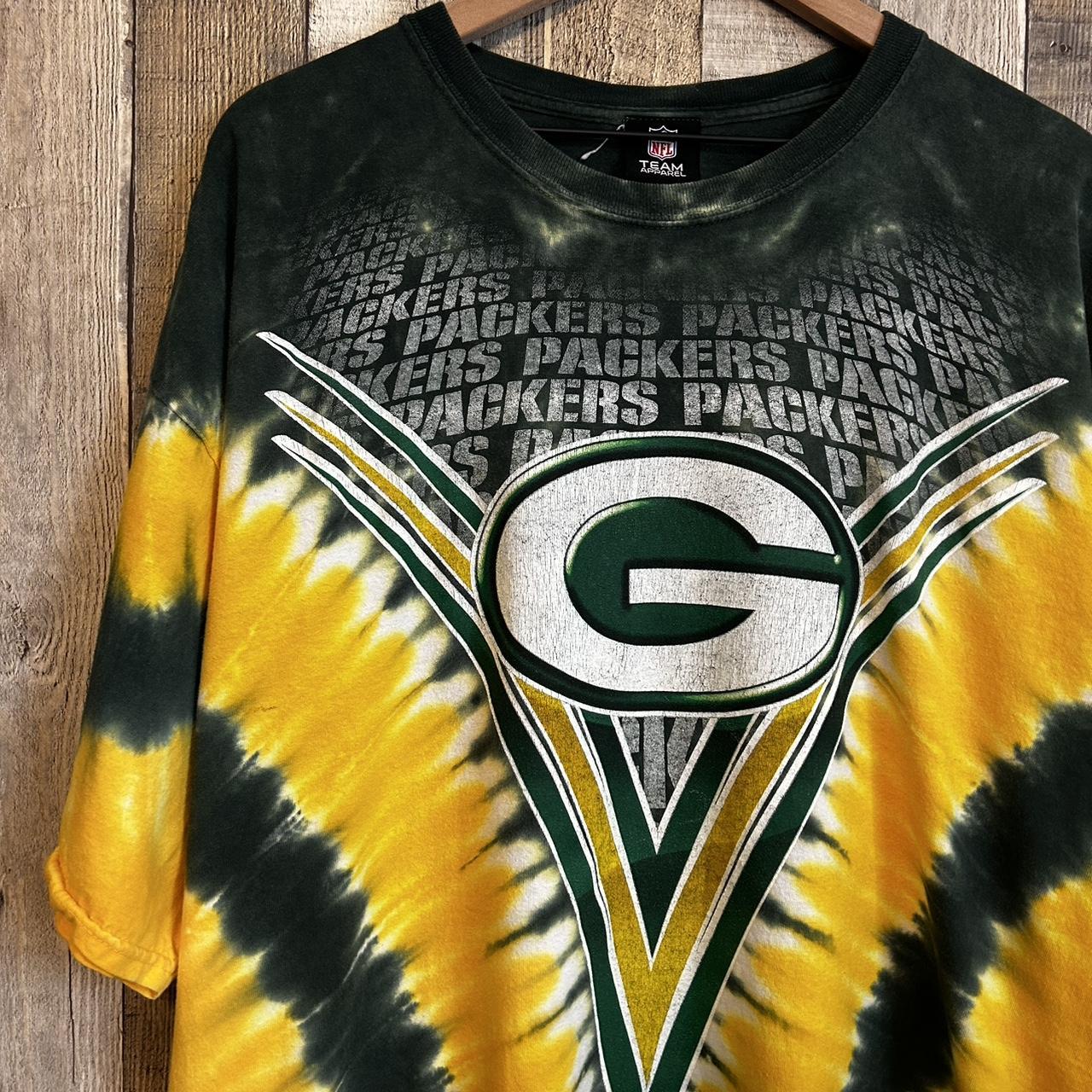 Vintage Y2K Packers NFL Team Apparel Long Sleeve Tee - Depop