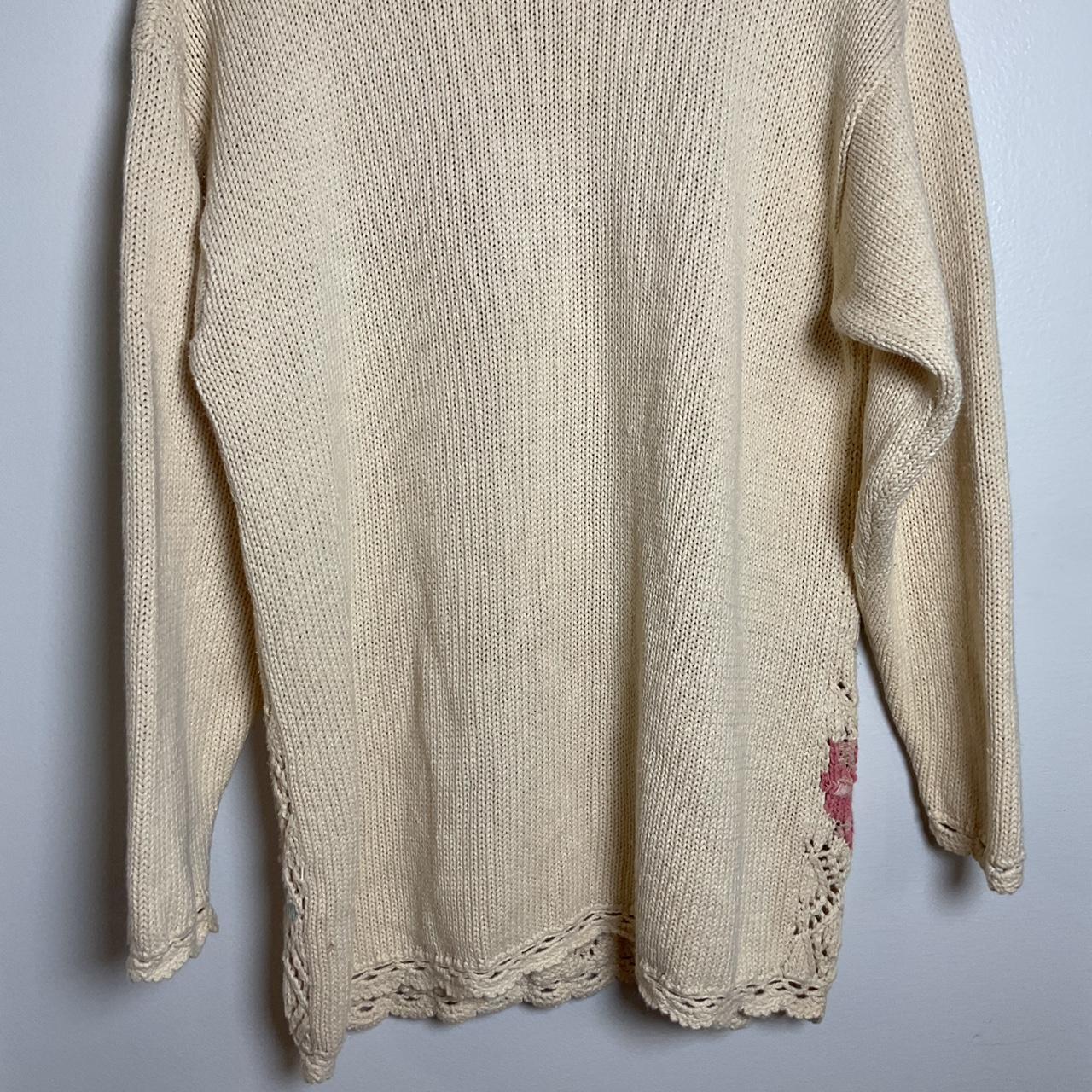 Casual Corner Women's Sweater - Cream/Multi - L –… - image 8