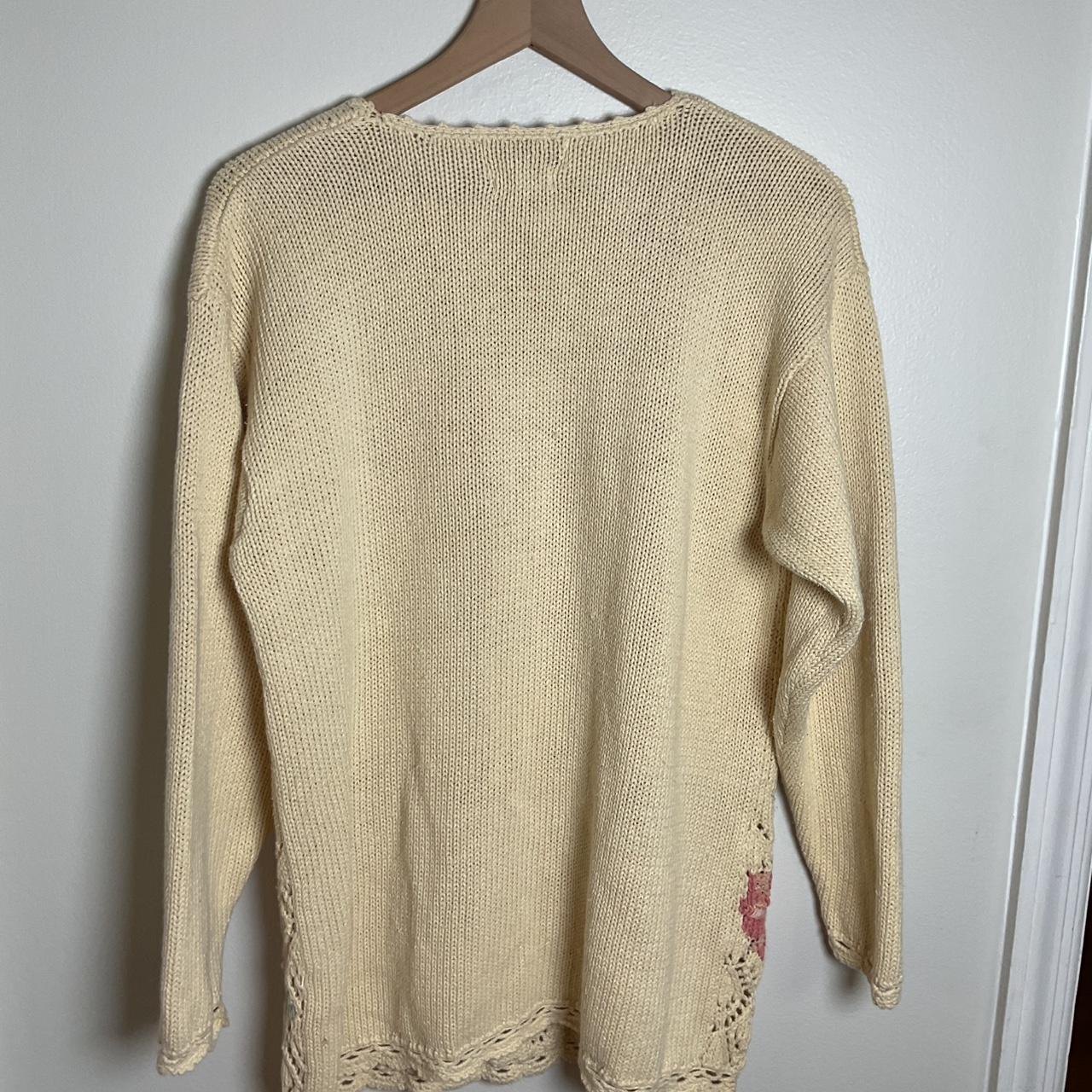 Casual Corner Women's Sweater - Cream/Multi - L –… - image 7