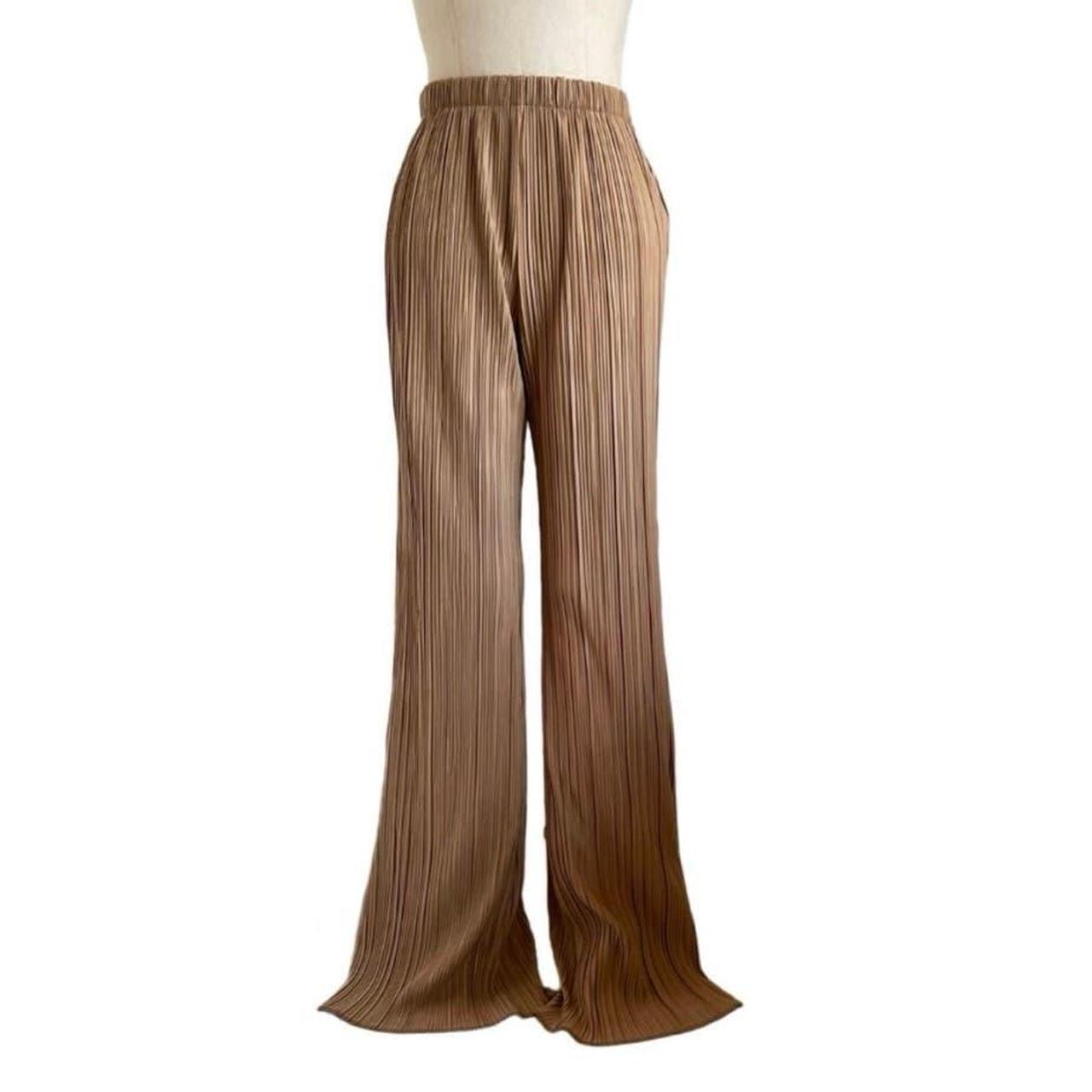 Beautiful Anine Bing Billie pants in neutral... - Depop