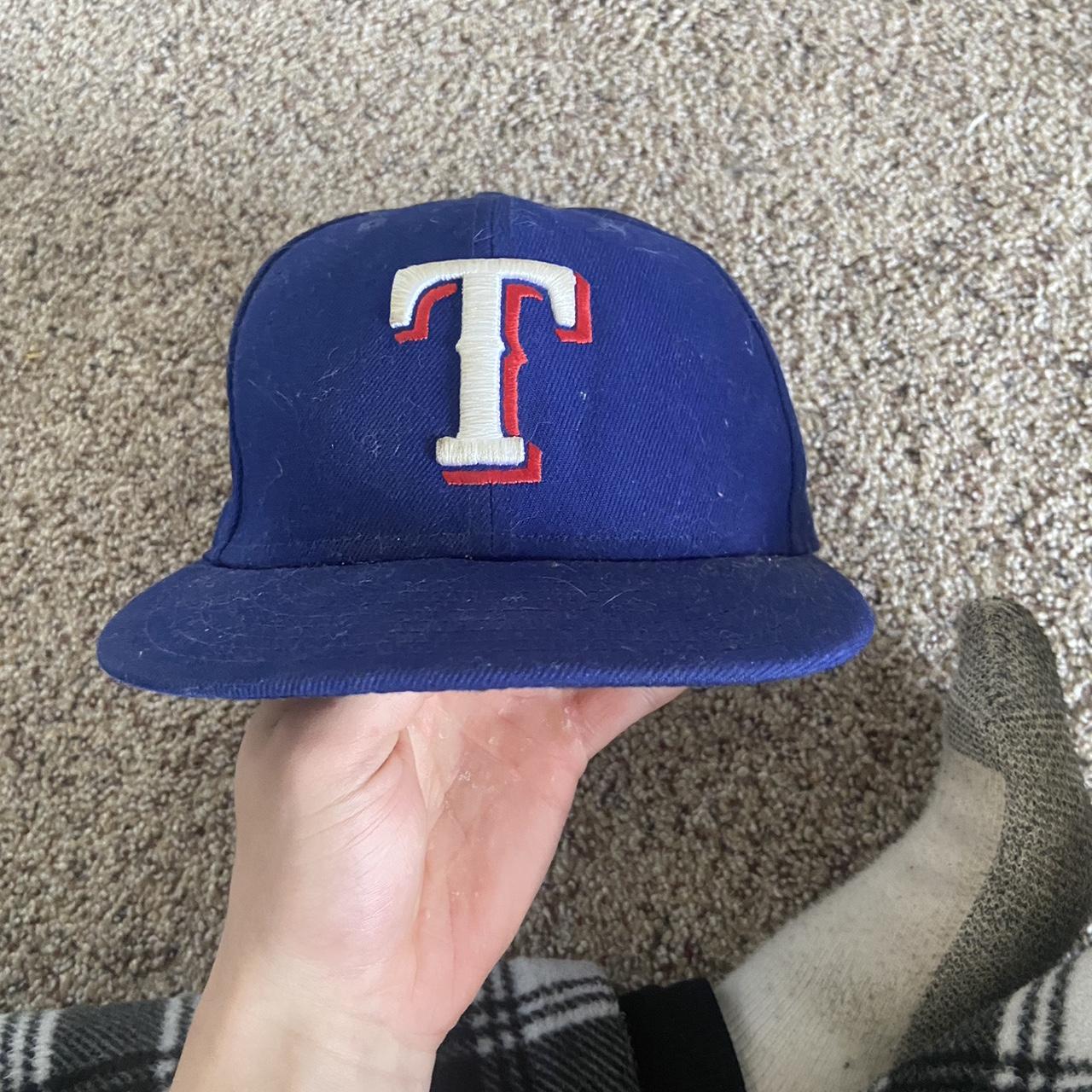 Texas Rangers custom fitted hat Custom gold DALLAS - Depop