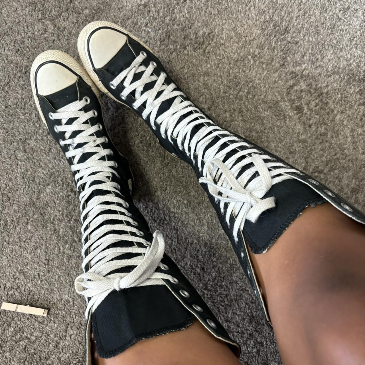 Knee high-converse - Depop