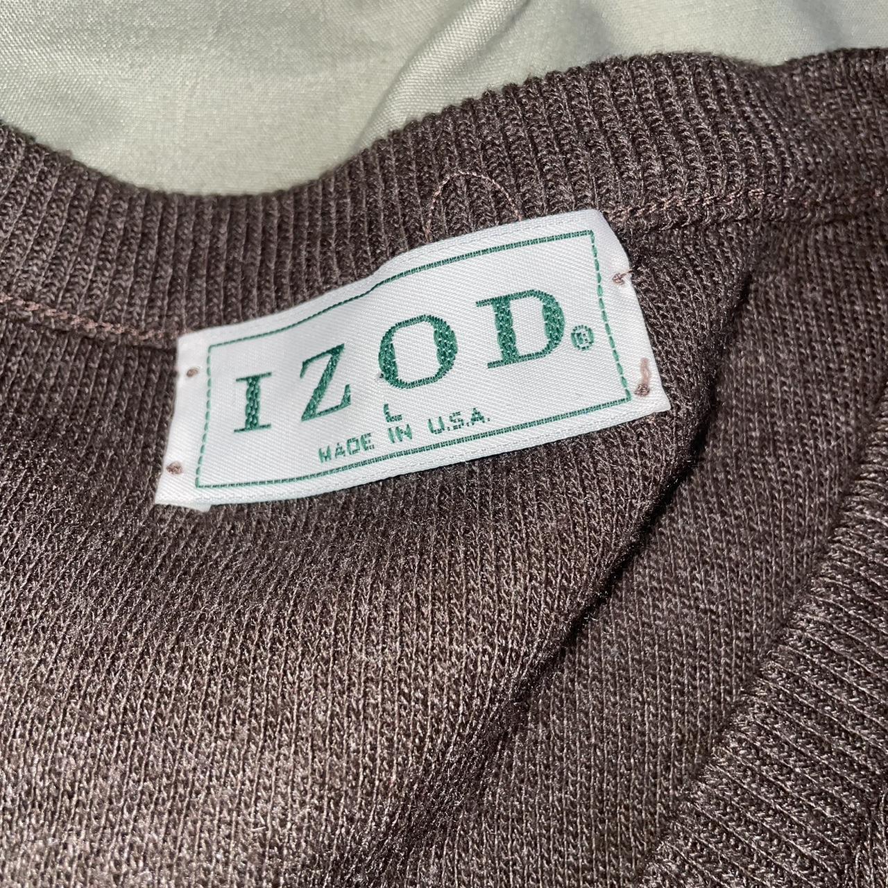 Vintage IZOD pullover MADE IN THE USA SIZE... - Depop