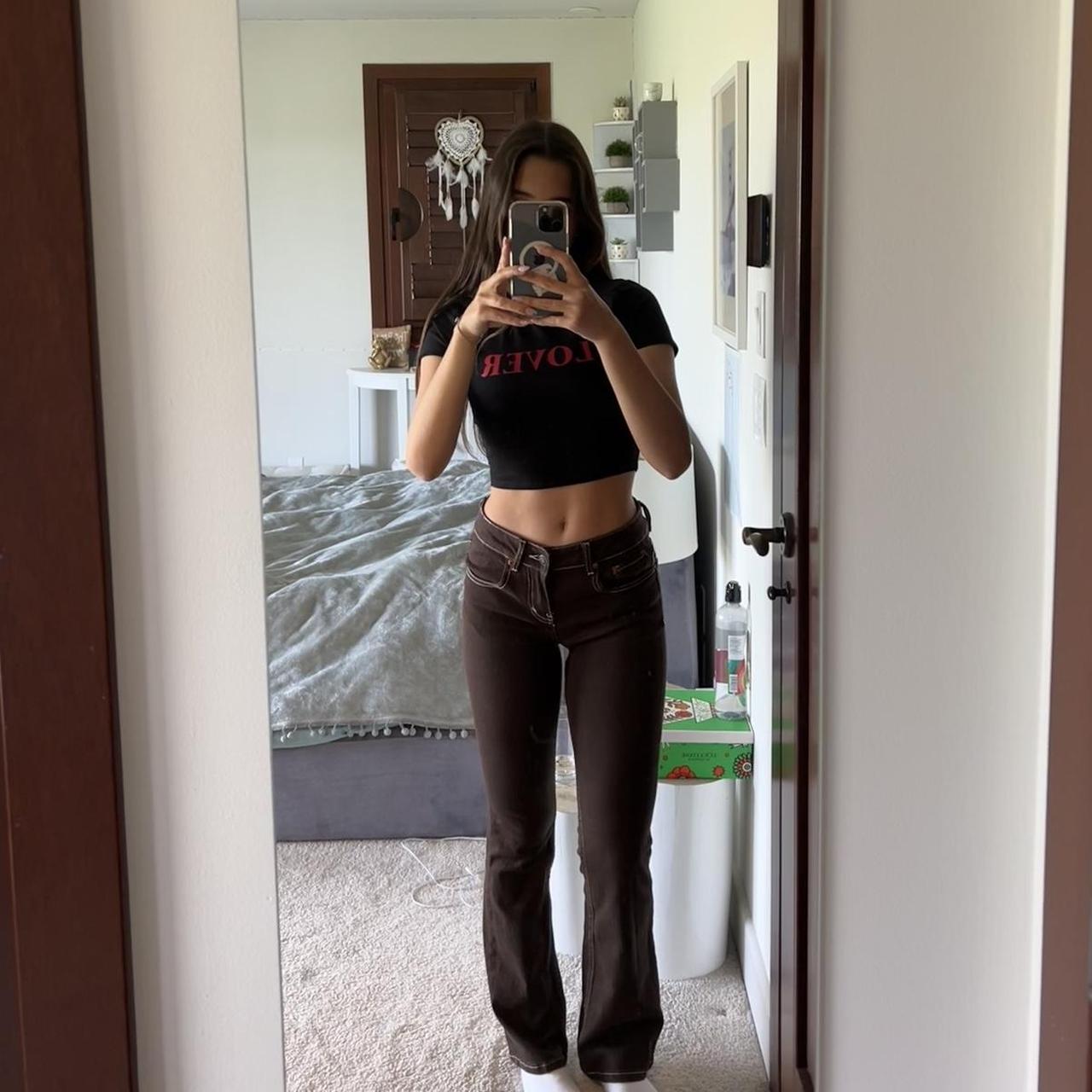 Motel Rocks brand new low rise flare jeans. Only... - Depop