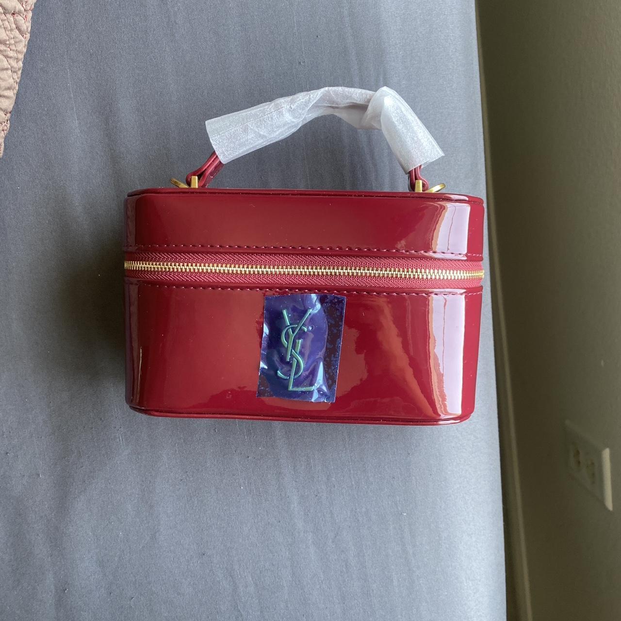 Yves Saint Laurent Women's Makeup and toiletry bags - Red – Red YSL cosmetic bag #luxuryaccessories 1:1
