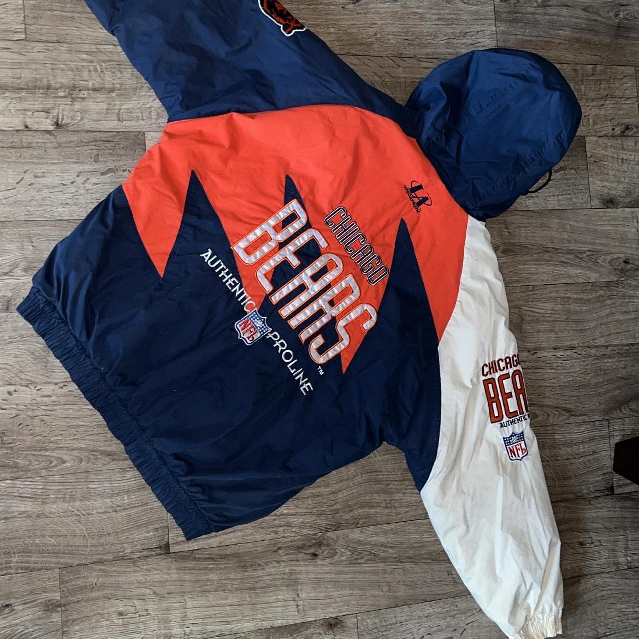 Chicago Bears Throwback Jacket Vintage Depop   P0 