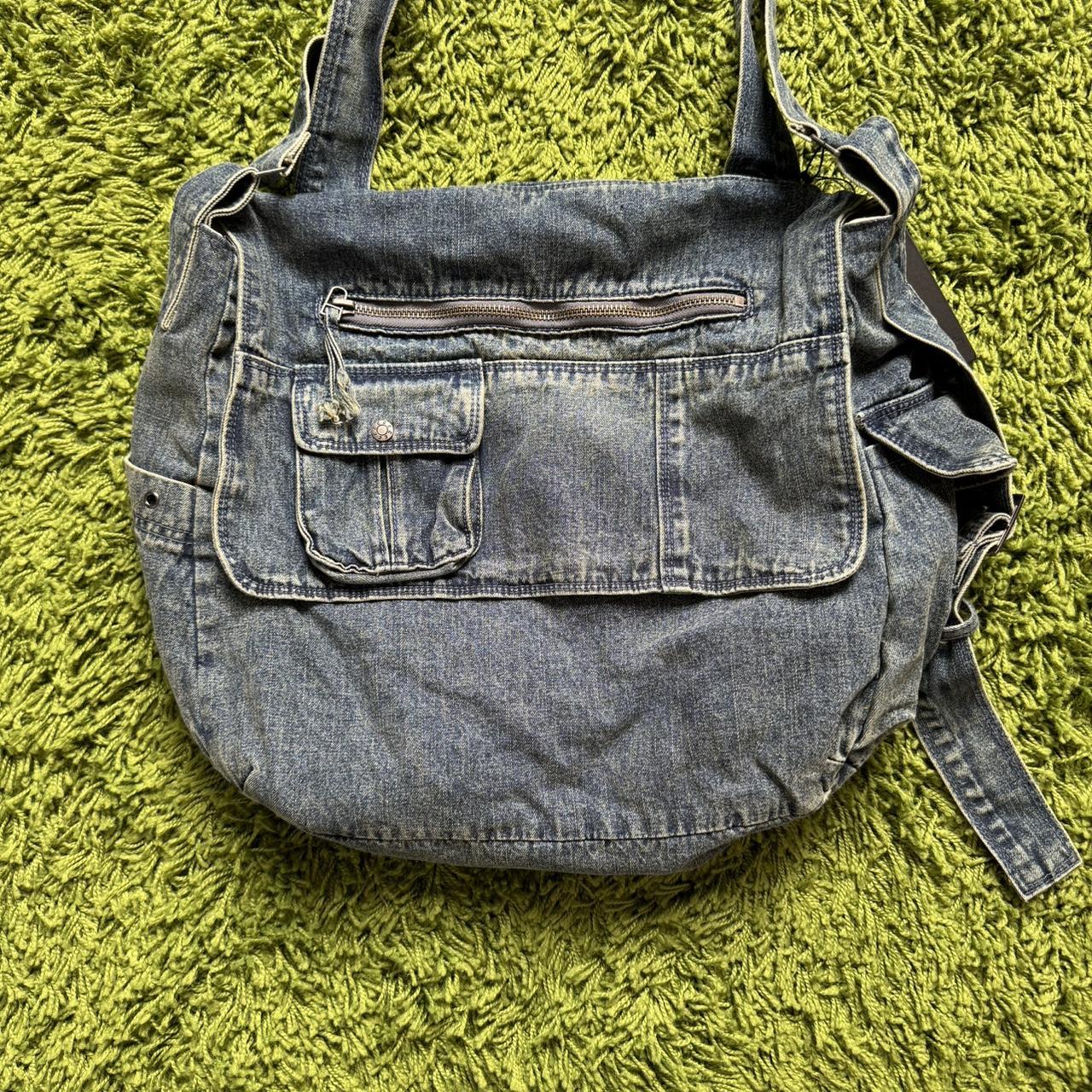 Jaded London Denim Messenger Bag - メッセンジャーバッグ