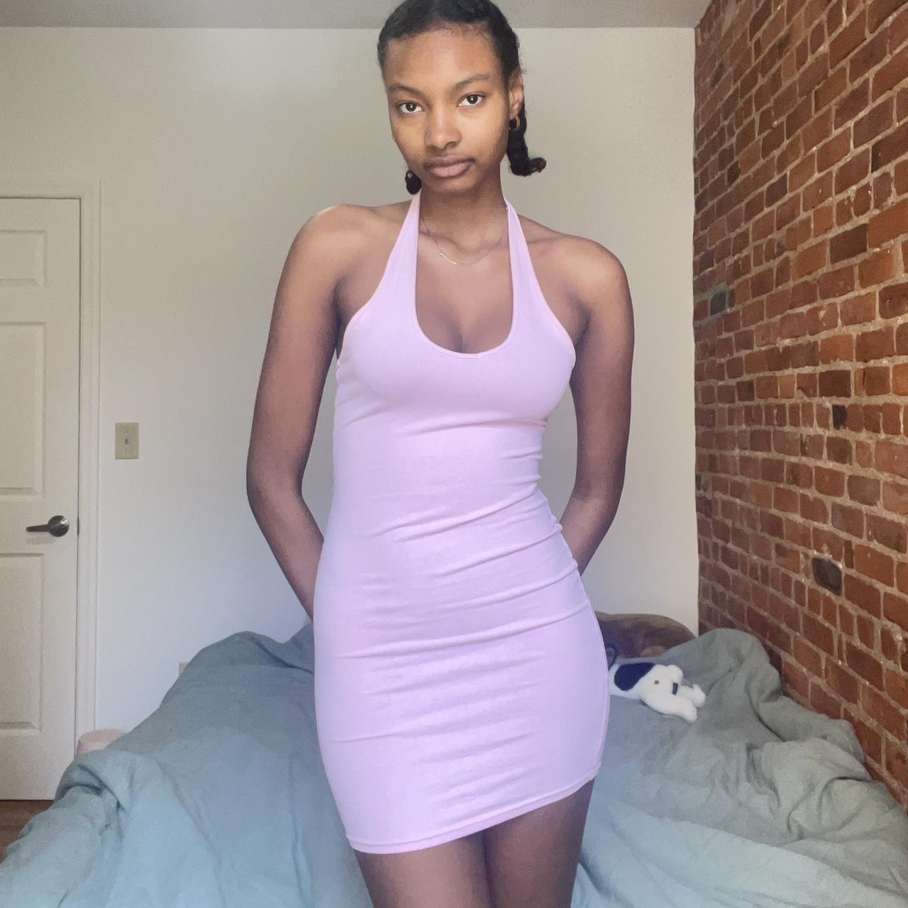 Baby pink hotsell skin tight dress