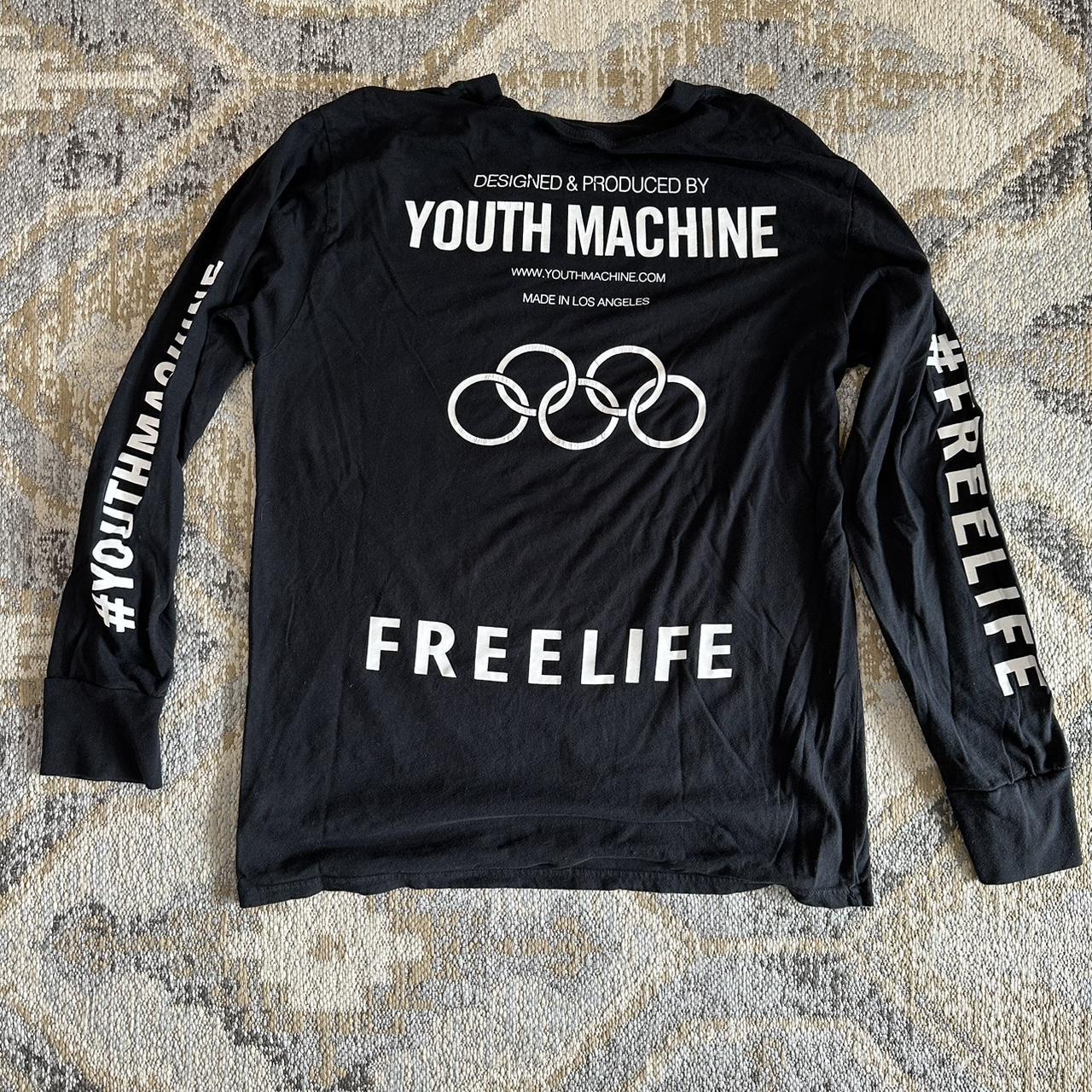 Youth Machine x Bixel Boys FREELIFE LA collab black... - Depop