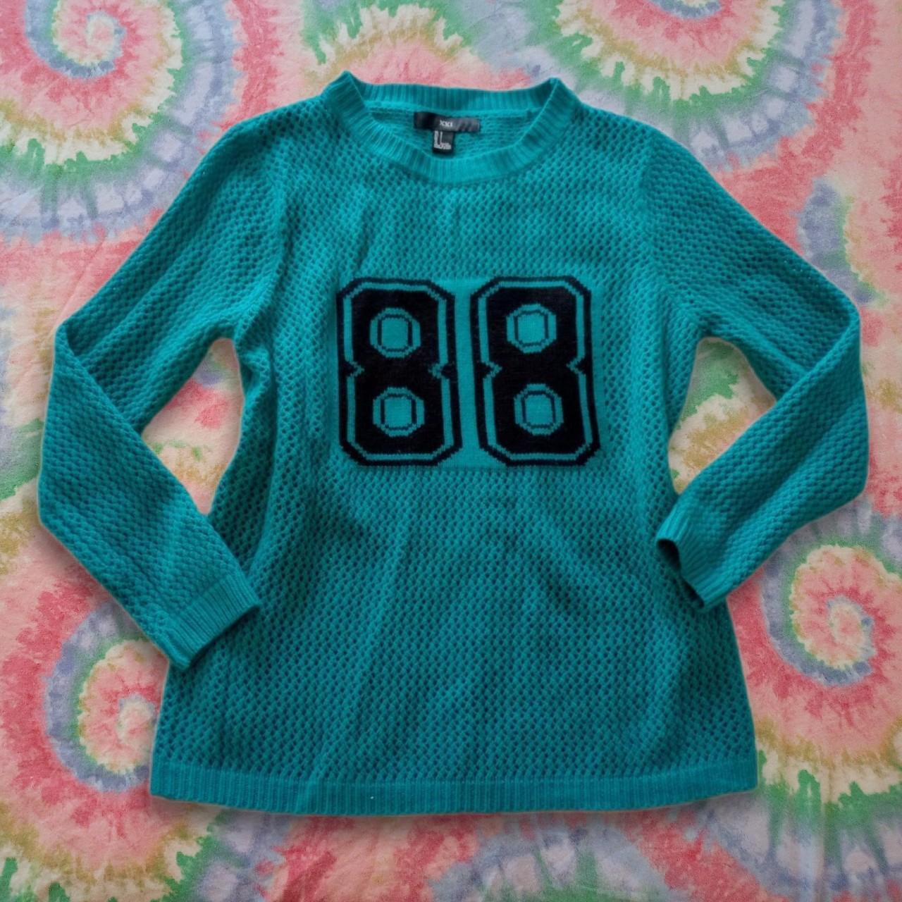 XXI Women's Blue and Black Jumper