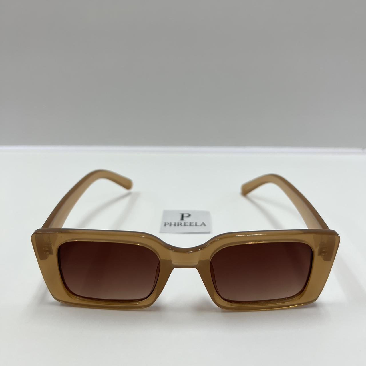 Women's Brown and Tan Sunglasses | Depop