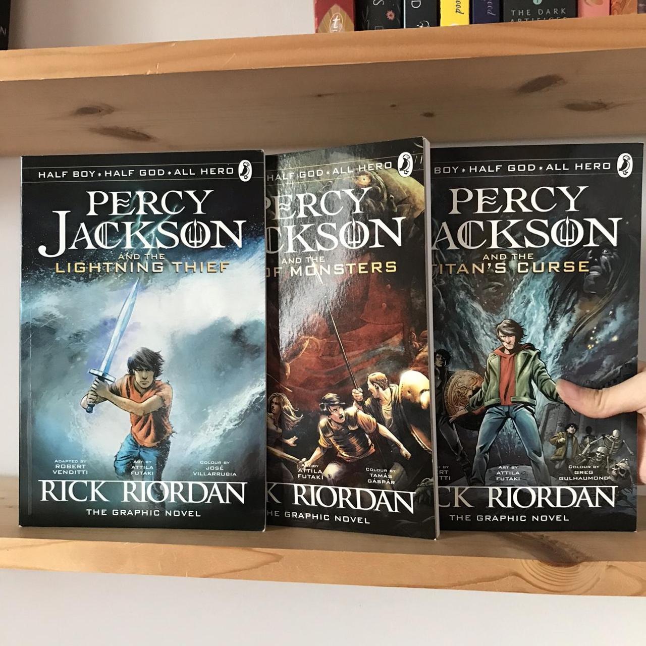 Percy Jackson Graphic Novels 1 3 All Read Once In Depop