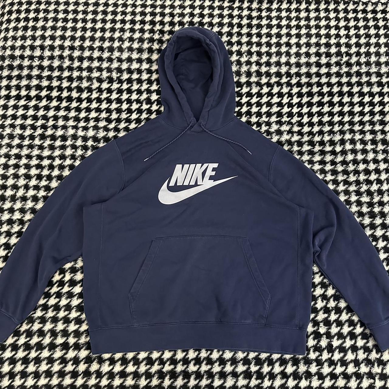 mens nike hoodie navy blue