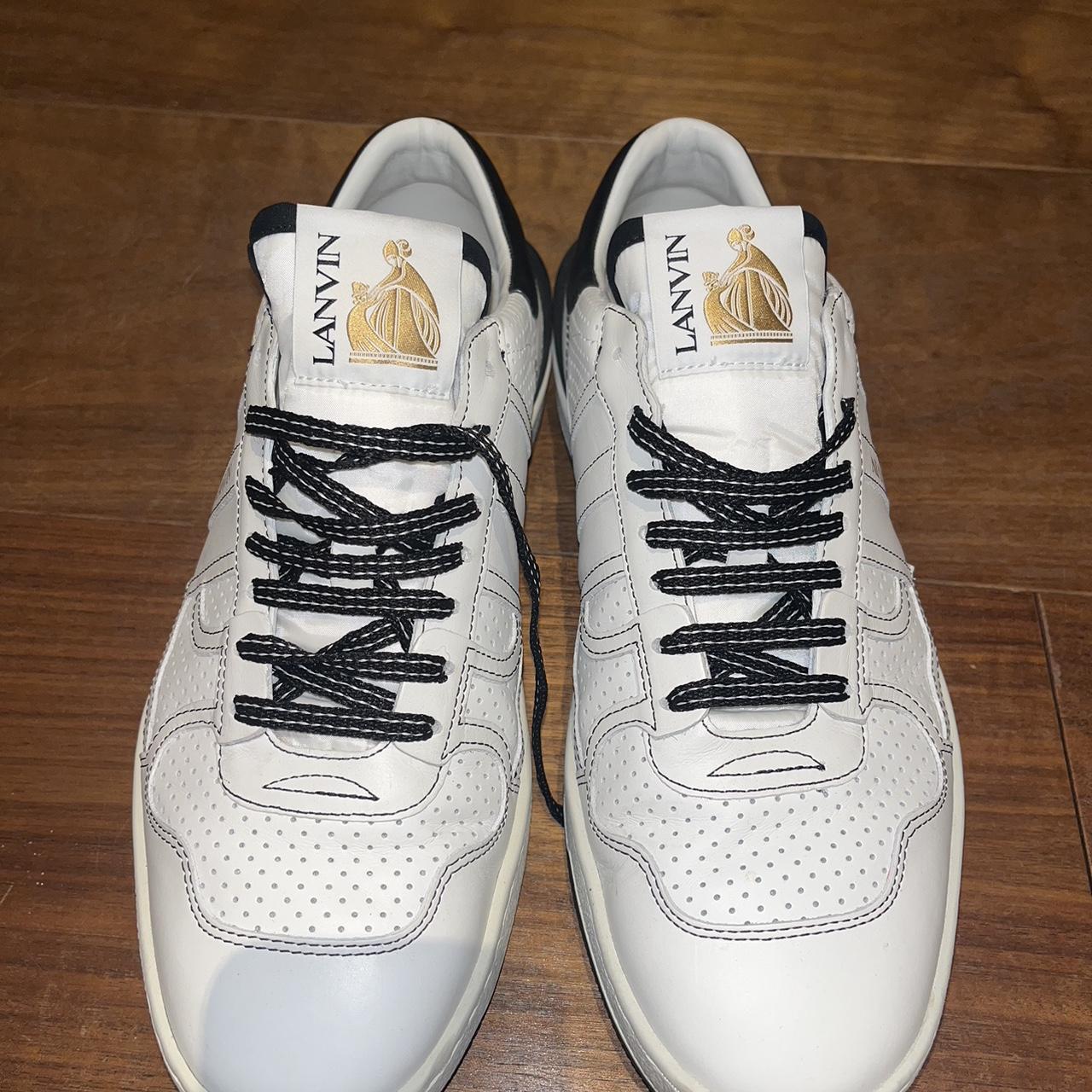 A hardly worn pair of Lanvin trainers size 8.5 UK - Depop