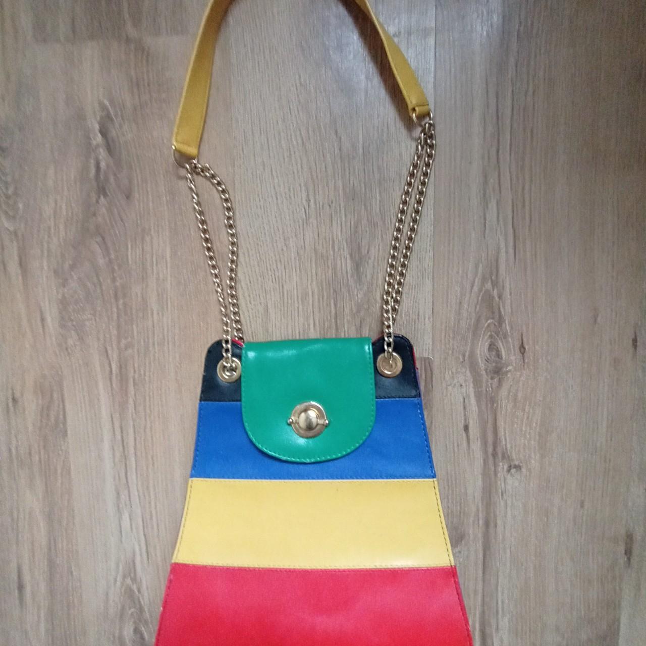 Funky multicolour shoulder bag. one of the kind.... Depop