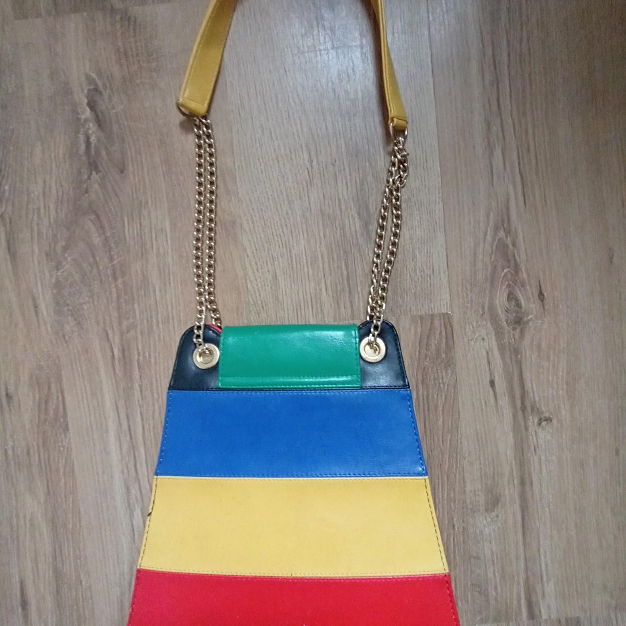Funky multicolour shoulder bag. one of the kind.... Depop