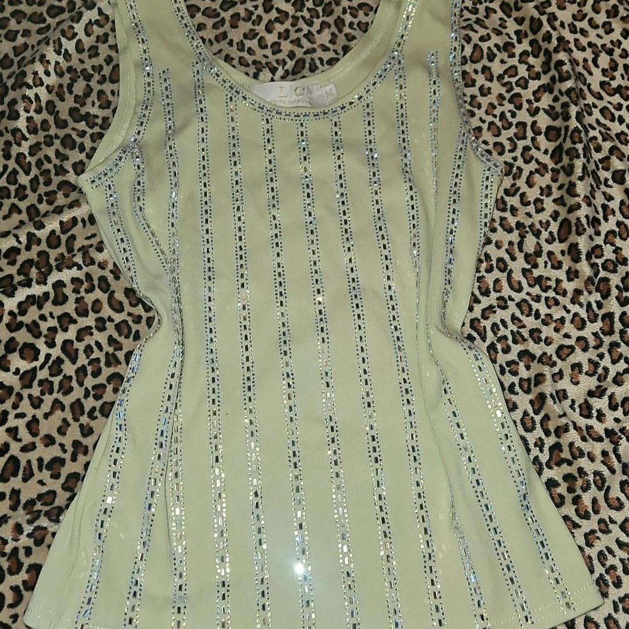 Source Unknown Women's Tank top - Green/Multi - S… - image 1