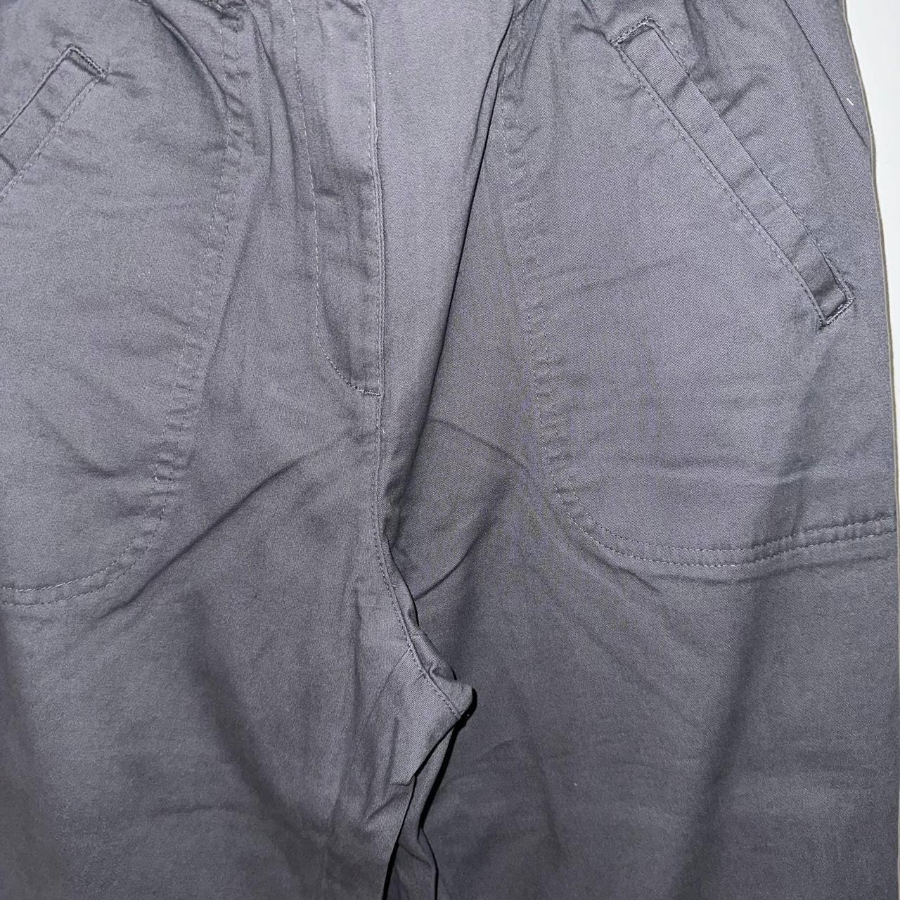 Woman Within Women's Pants Size 14/16 Gray Waist: 15.5 - Depop