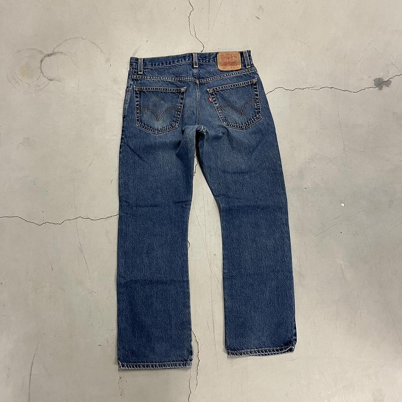 Vintage 90’s Levi’s BOOTCUT Blue Denim Jeans Size:... - Depop