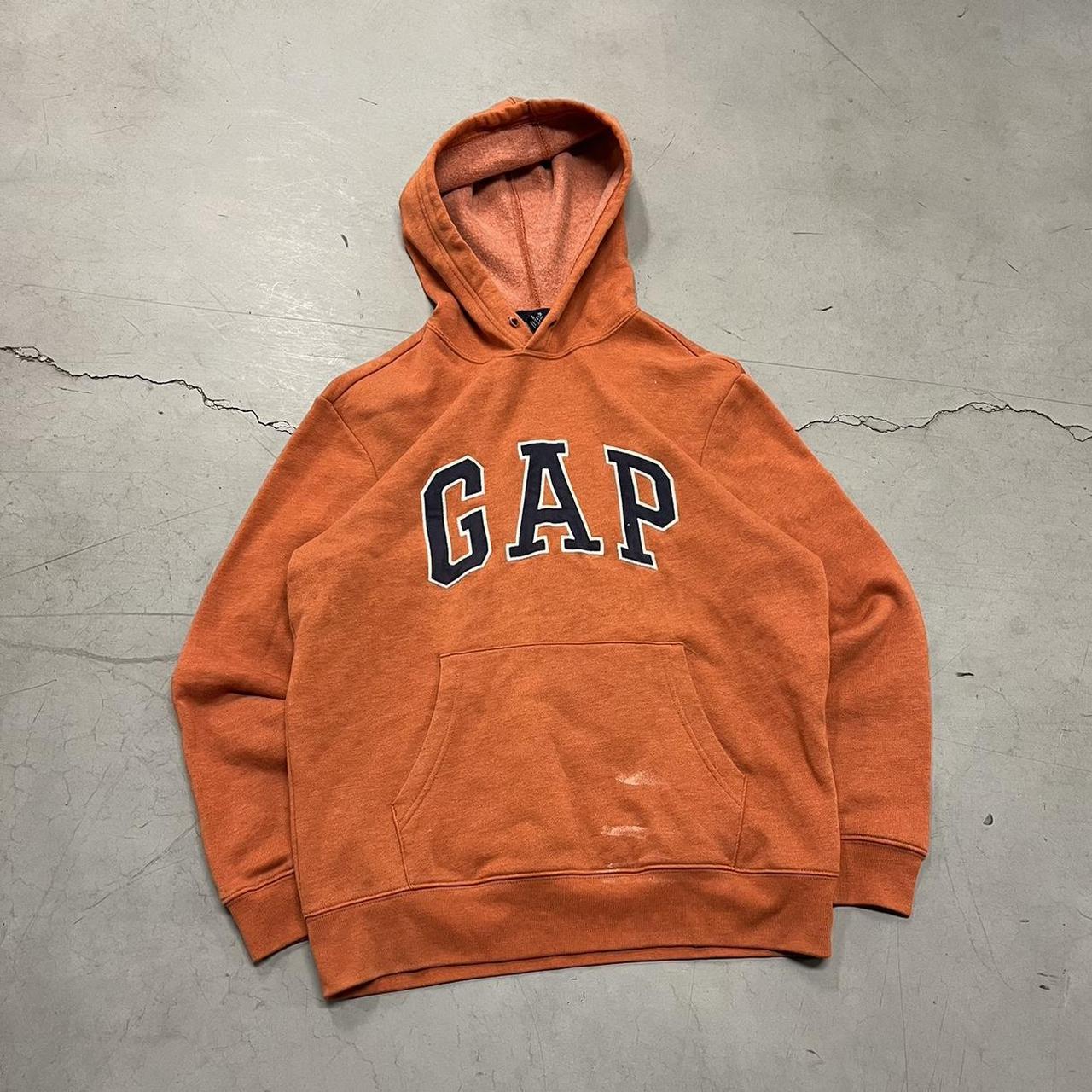 Vintage 90’s Orange GAP Hoodie Size:... - Depop