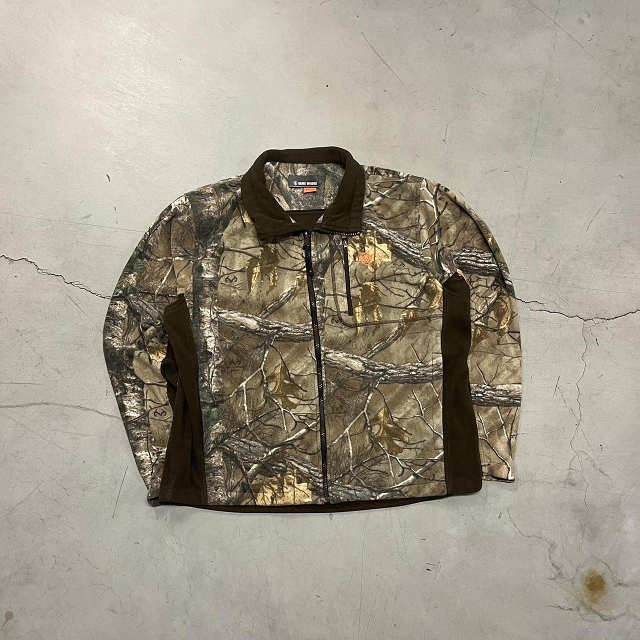 Vintage 90’s RealTree Camo Fleece Zip Up Jacket... Depop