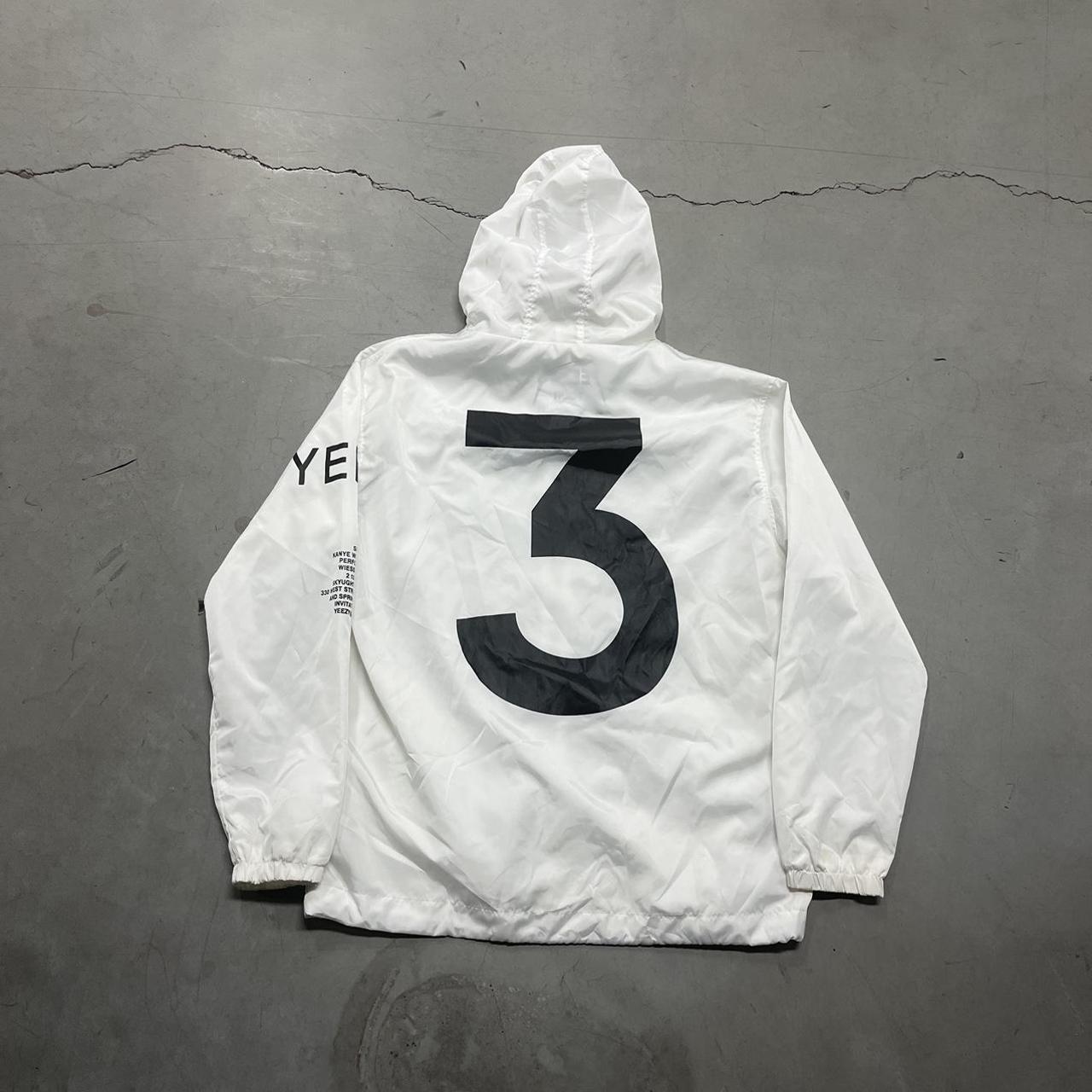 white kanye west “yeezus tour” windbreaker zip up... - Depop