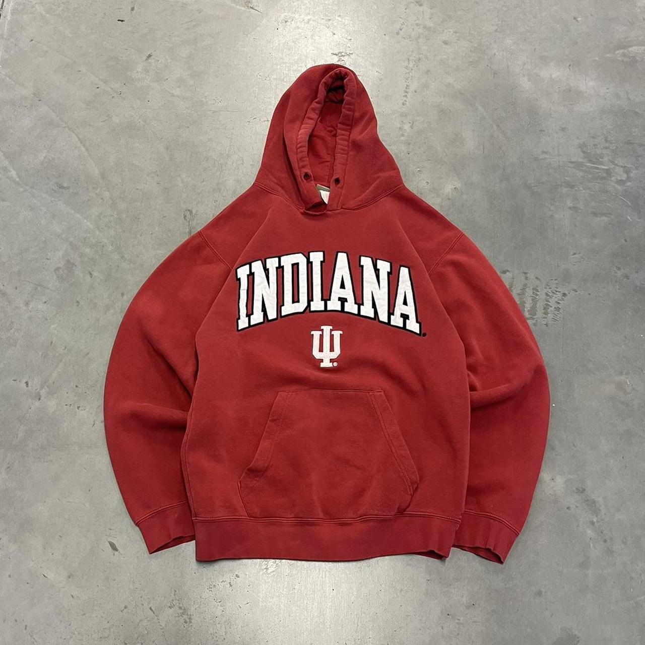 Vintage 90’s Indiana Spellout Hoodie Size: XL, no... - Depop