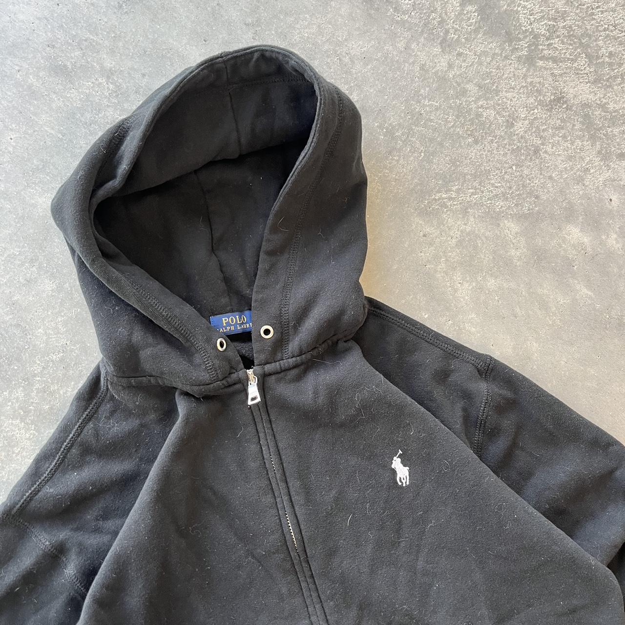 vintage y2k black polo ralph lauren zip up jacket...