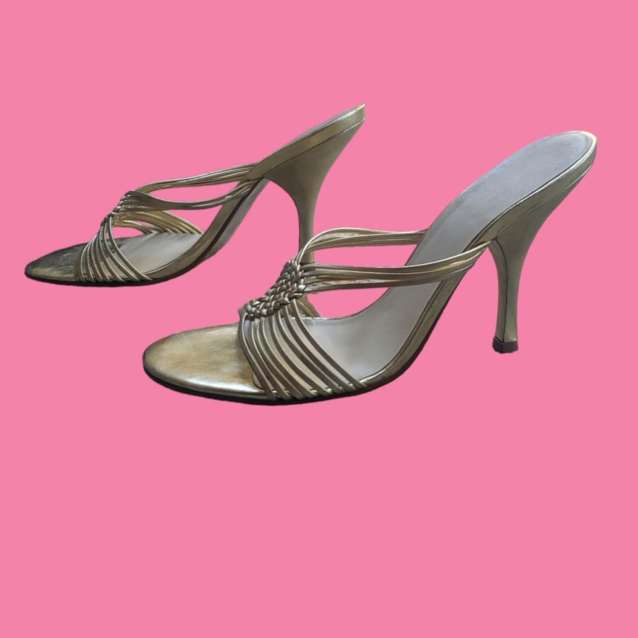 Amazon.com | BCBGeneration Women's Joey-2 Heeled Sandal, Silver, 5 | Heeled  Sandals