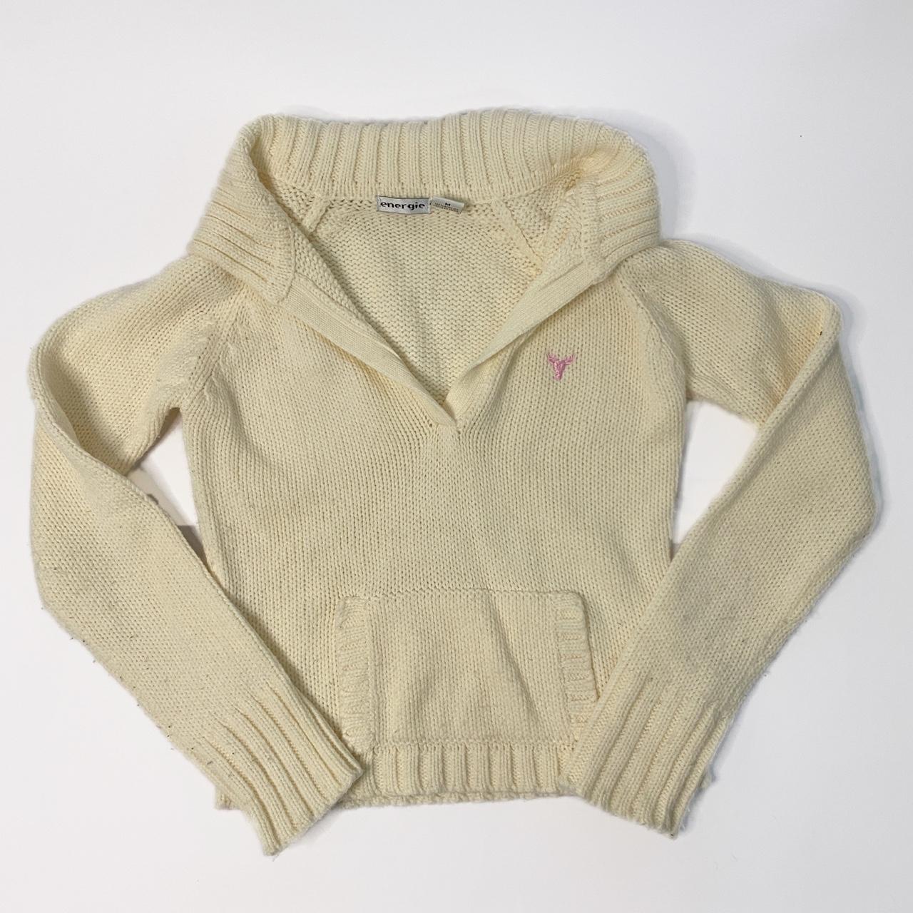 Cream Energie Pink Reindeer Sweater... Depop