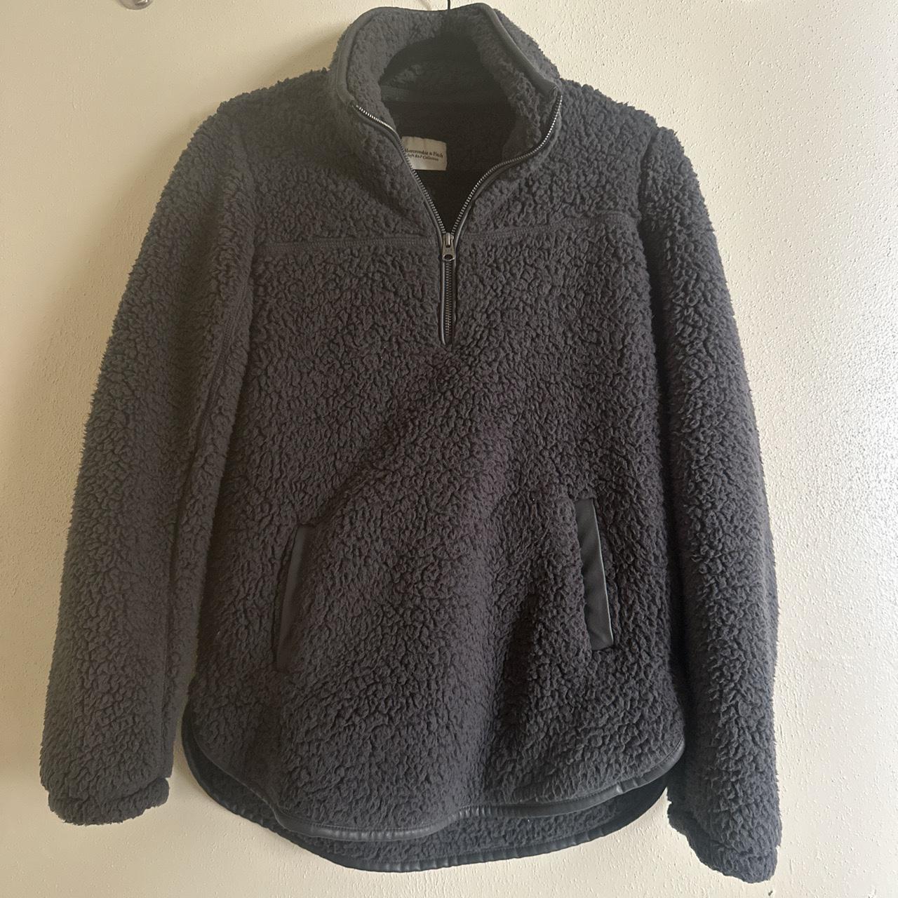 Abercrombie sherpa hot sale half zip