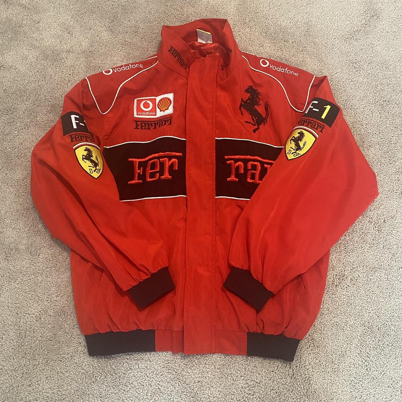 Ferrari Men's Red and Black Jacket