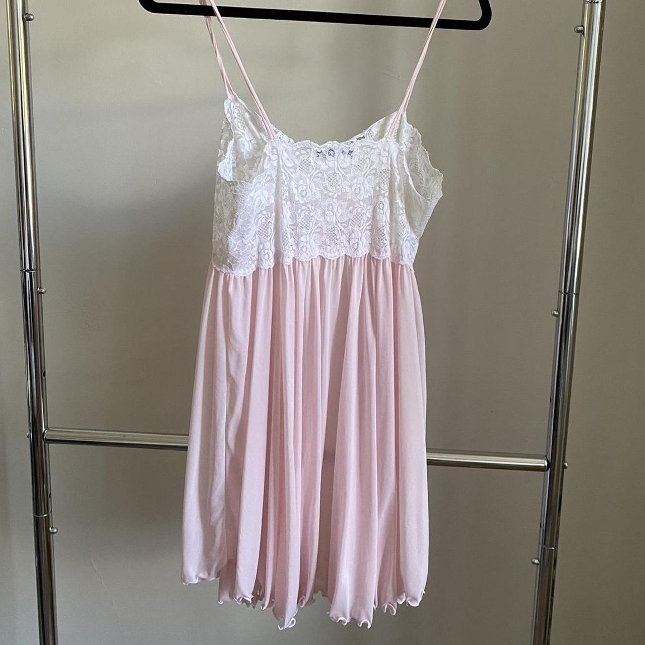 Miss Elaine Women's Pink and White Nightwear (4)