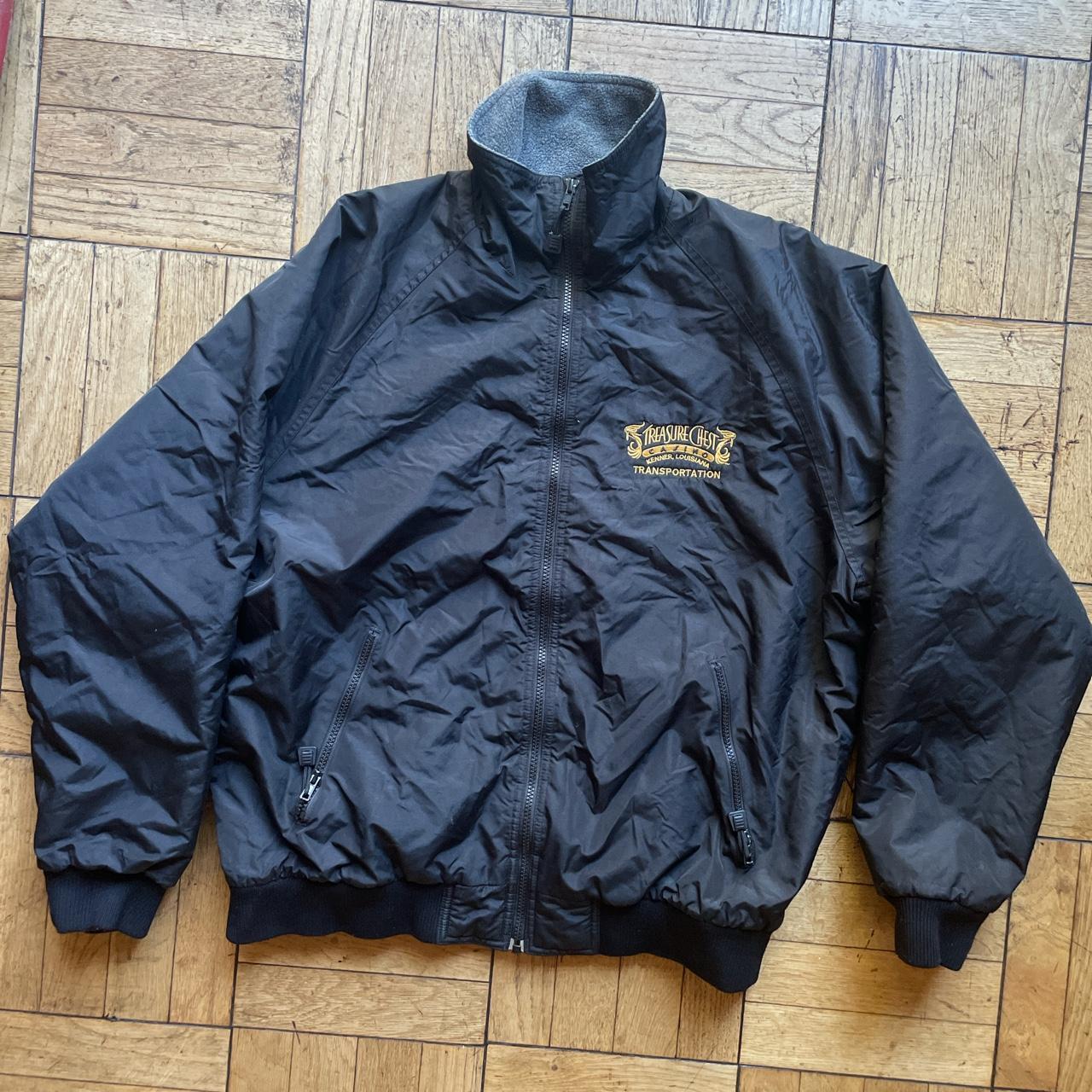 Men's Black and Gold Jacket | Depop