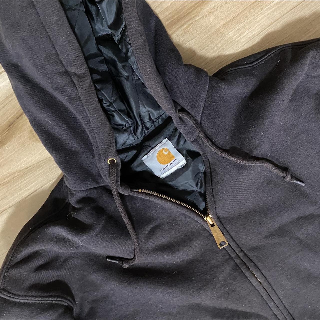 Carhartt heavyweight zip up Faded brown color... - Depop