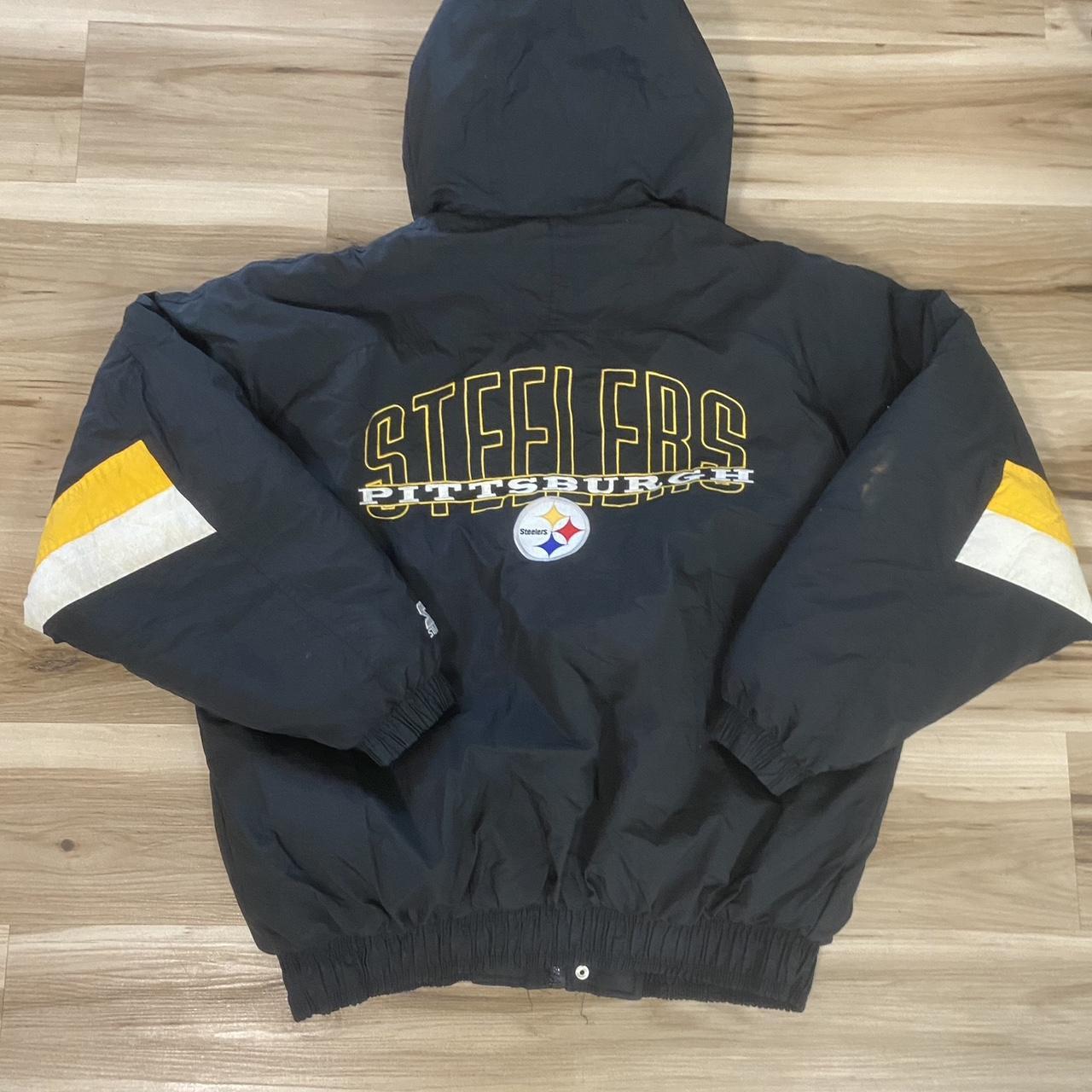 Vintage Pittsburgh Steelers Starter Puffer Jacket - Depop