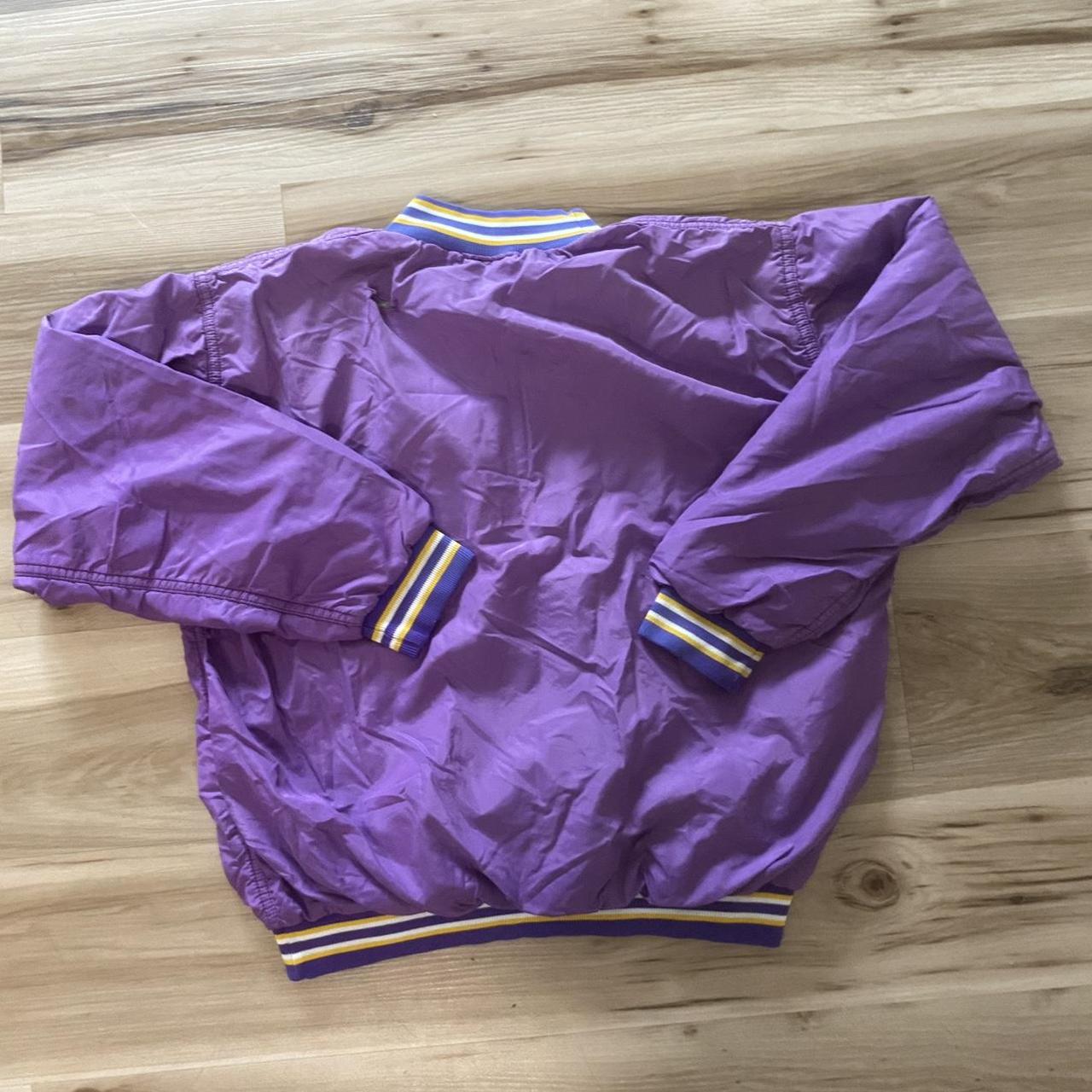 Russell Athletic Men's Purple and Yellow Jacket | Depop