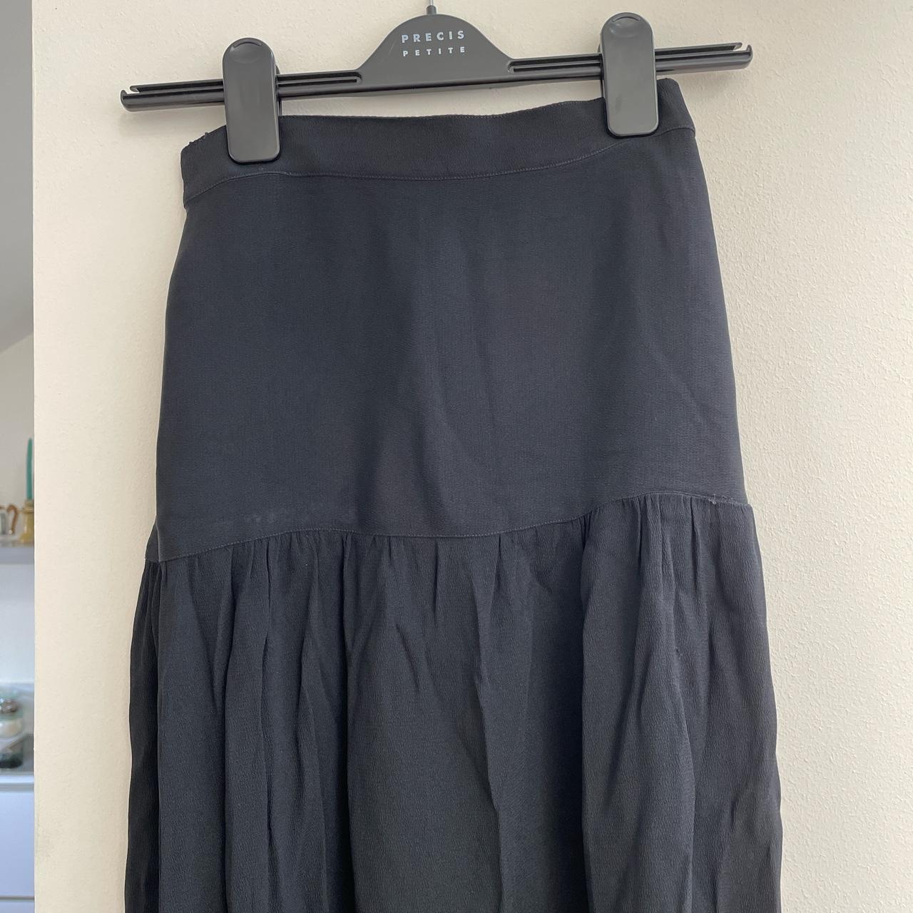 Ganni Women's Black Skirt | Depop