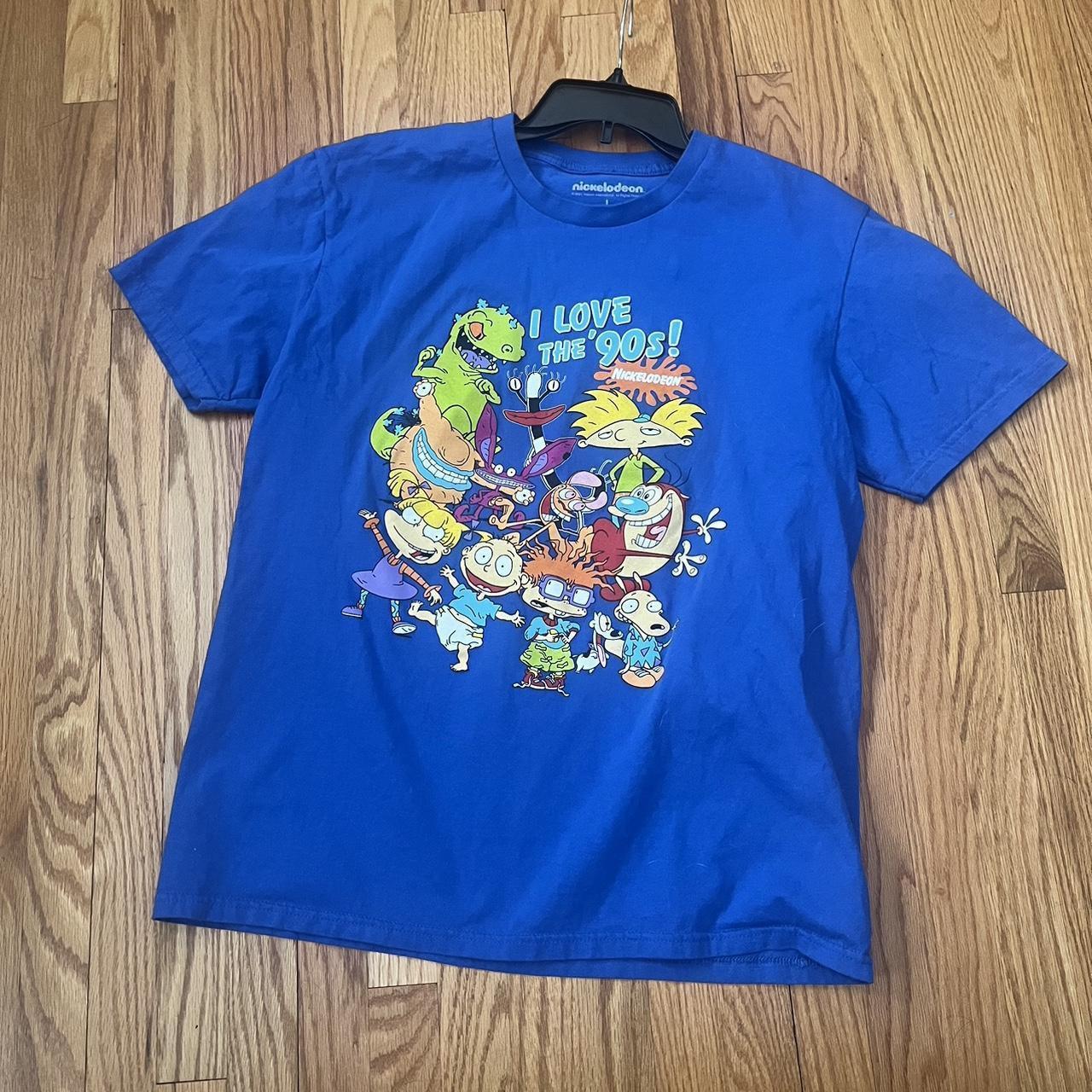 Nickelodeon Man I Love The 90s! Rugrats Vintage Blue - Depop