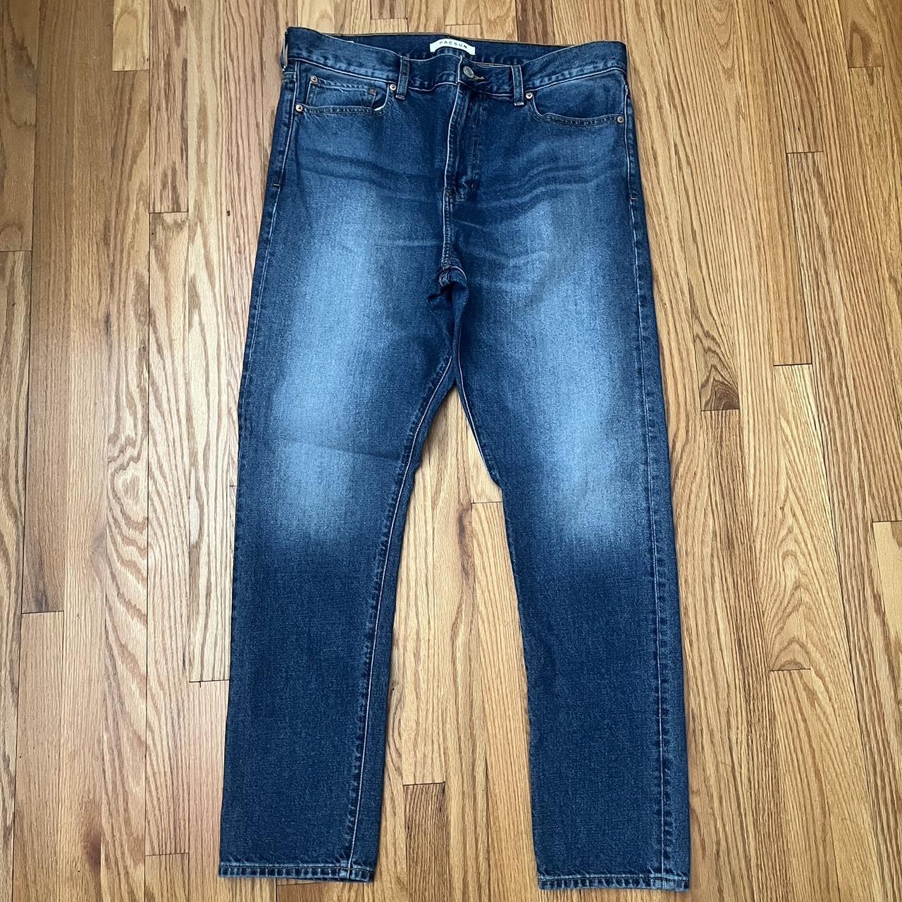 pacsun slim taper jeans, brand new denim, size 36x32... - Depop