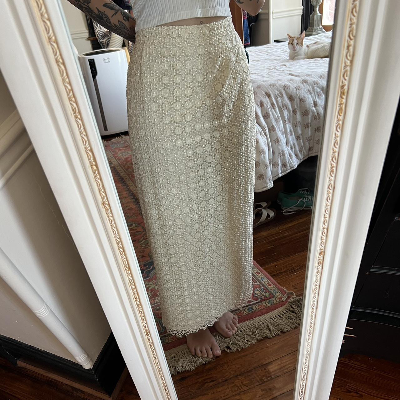 Absolutely STUNNING Vintage Crochet Maxi Skirt. This...