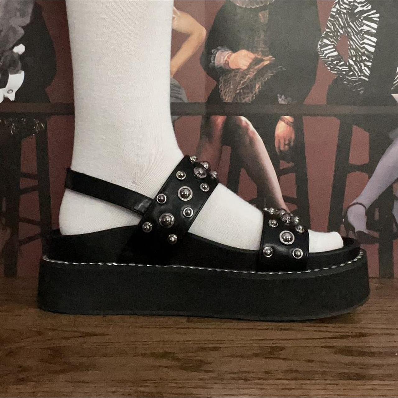 Demonia Women's Black Sandals (4)