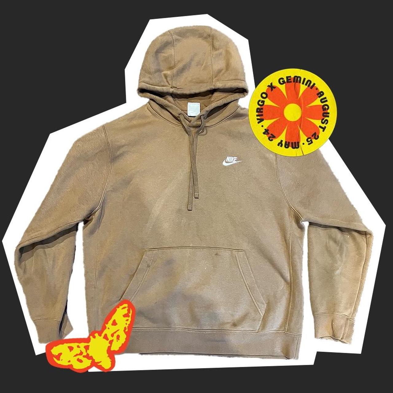 tan nike sweatshirt womens