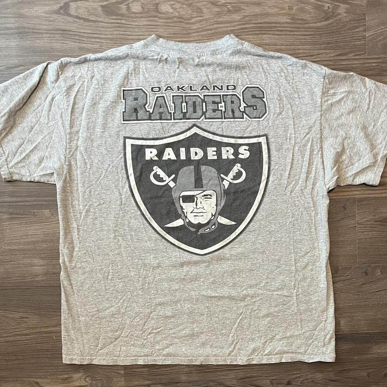 Vintage 90s Oakland Raiders graphic tshirt Mens - Depop