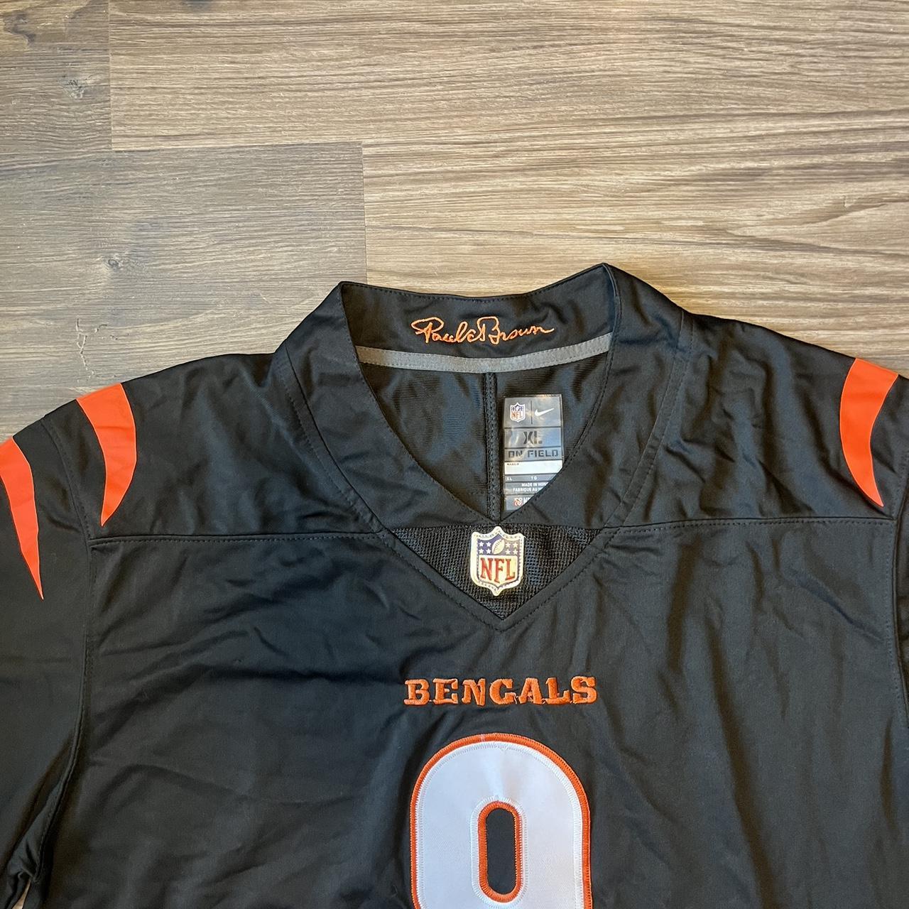 Men's Cincinnati Bengals Joe Burrow Nike Black Game Jersey